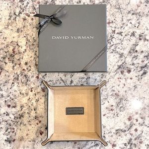 NIB David Yurman Suede Leather Valet Jewelry Tray
